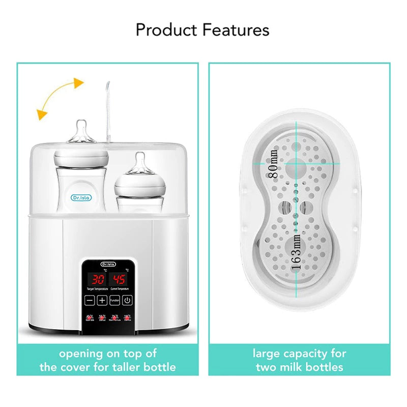 Dr.isla 4-in-1 Bottle Sterilizer For Baby Electric Warmer Heater Bottle BPA Free Food Warmer N20